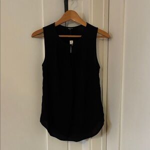 Madewell NWT Black Sleeveless Blouse